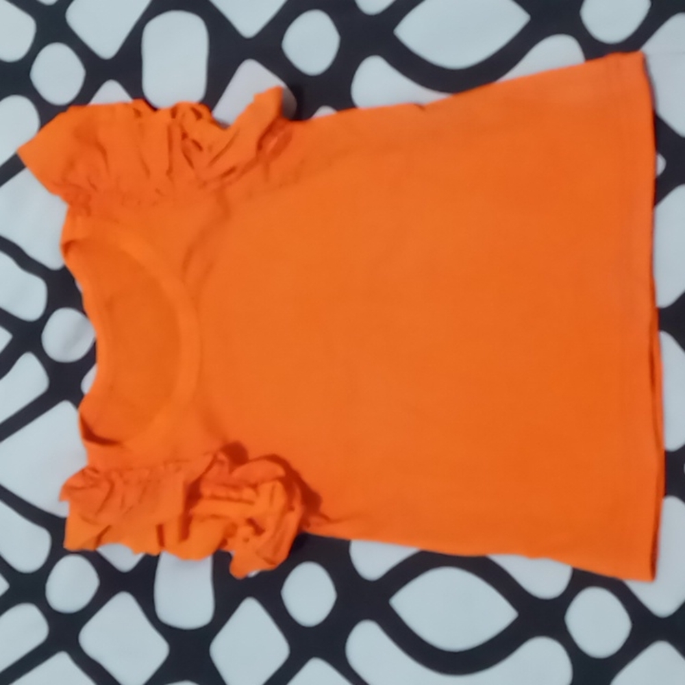 NWOT Kid FLARE SLEEVES ORANGE TOP